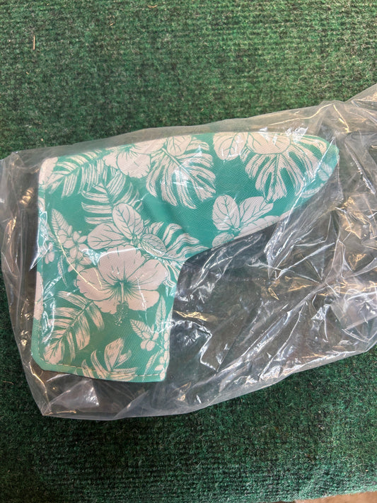 Logie Joes Teal Floral Blade Putter Cover